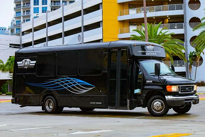 The Mini Bus party bus, exterior