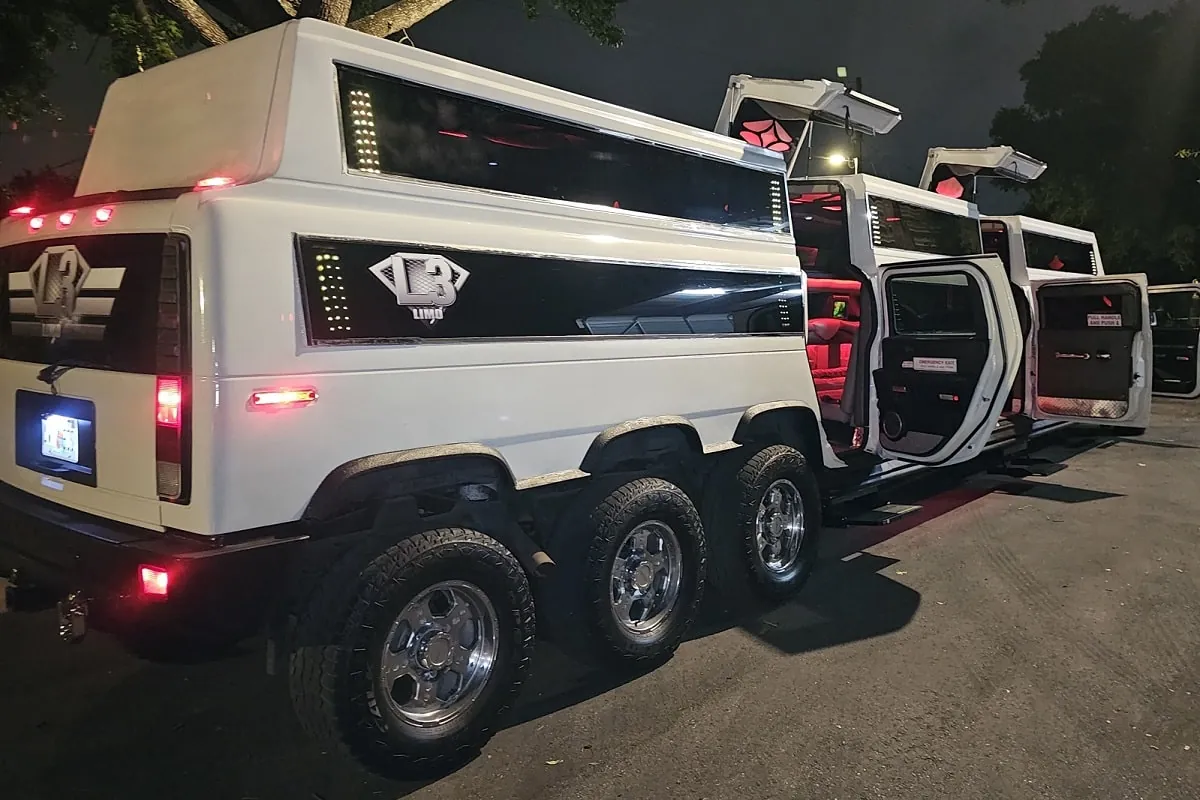 The Beast Hummer Limo party bus, exterior